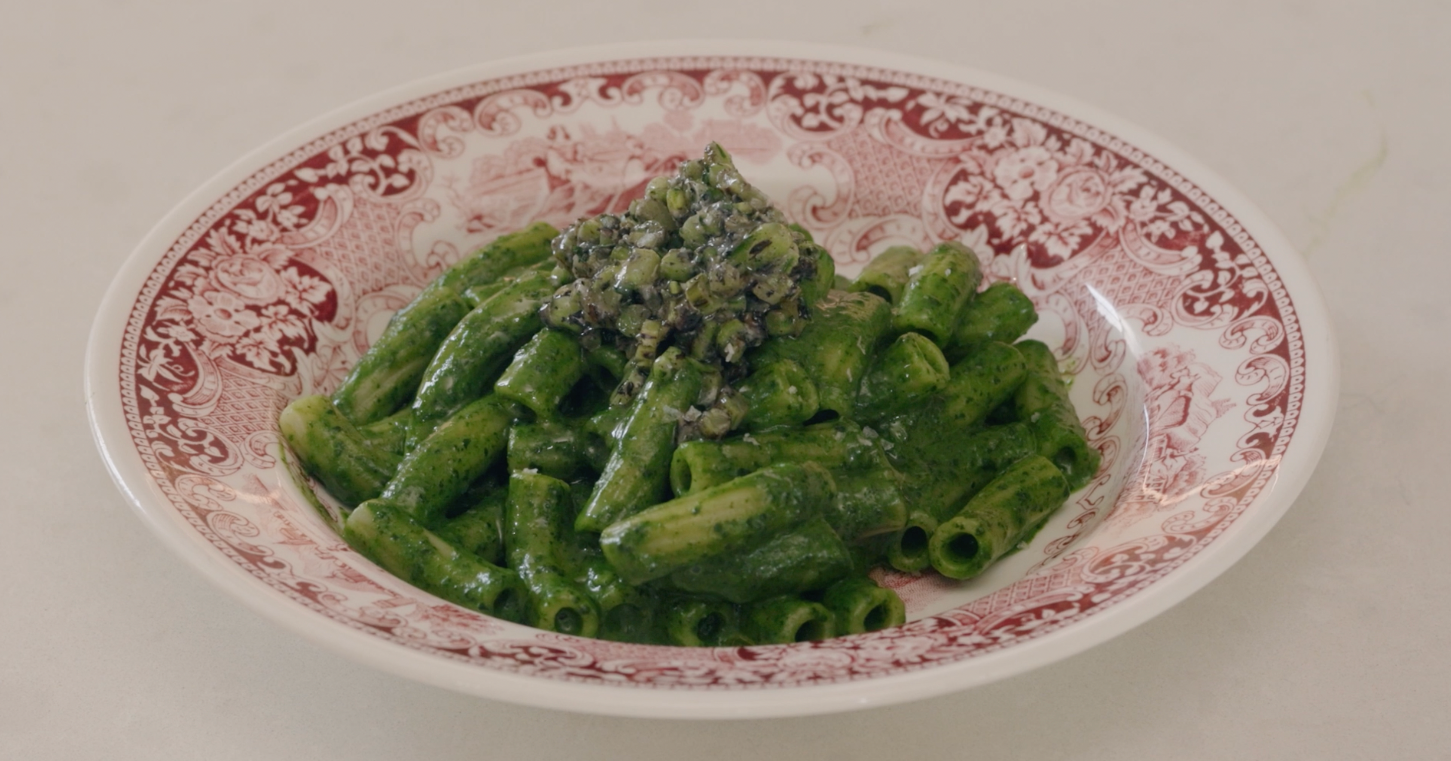 Kale and Spinach Pasta